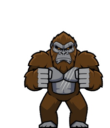 Gif animé King Kong en colère